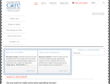 Tablet Screenshot of charlottecareservices.com